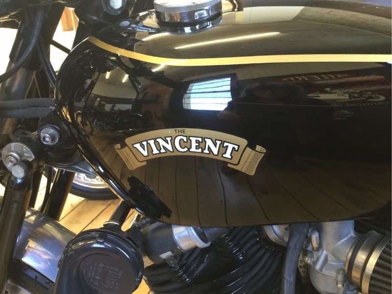 Vincent motorbike tank