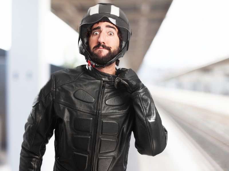 why do bikers wear leather