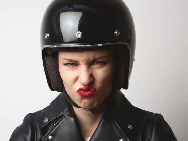 motorcycle helmet makeup