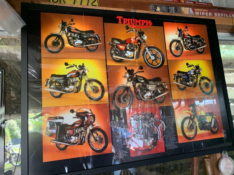 motorcycle garage posters