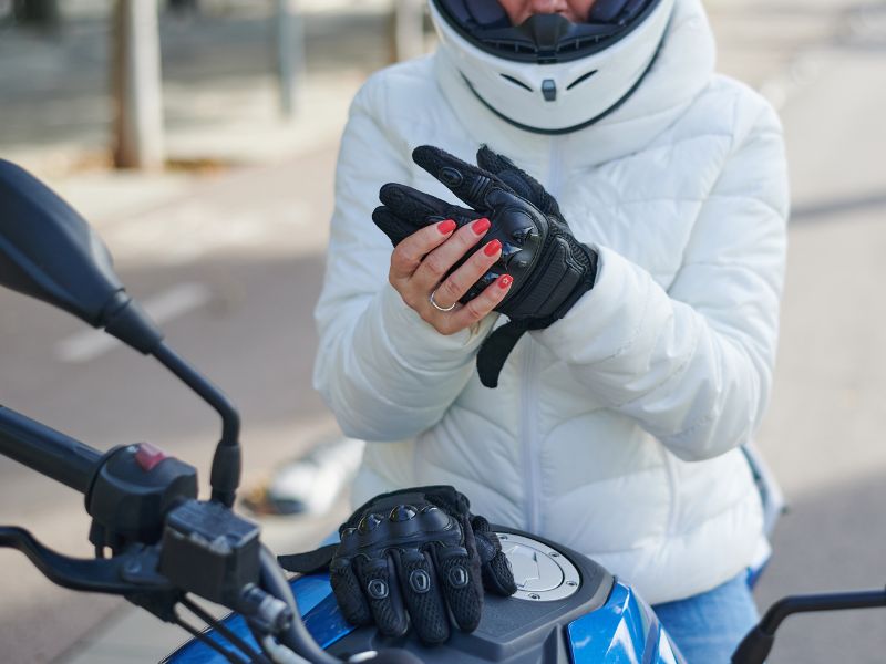 pillions need motorcycle gloves