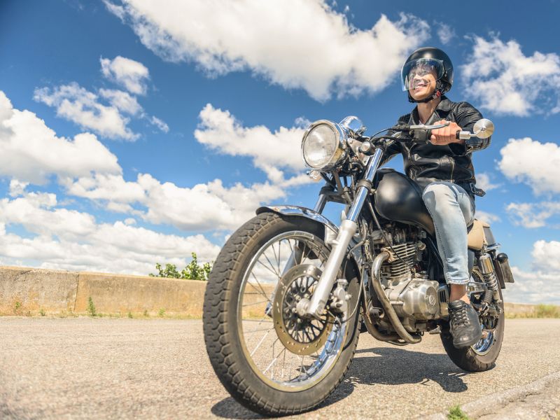 motorcycle happiness means no more routine
