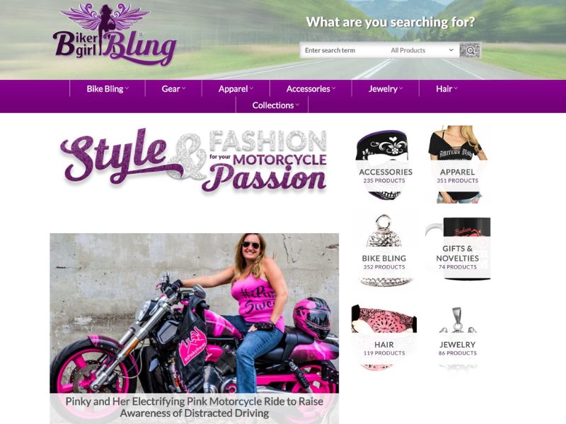 Motorcycle websites - Biker Girl Bling