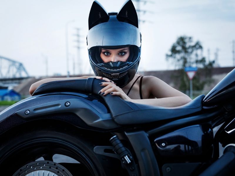 motorcycle clothes - add some cat ears